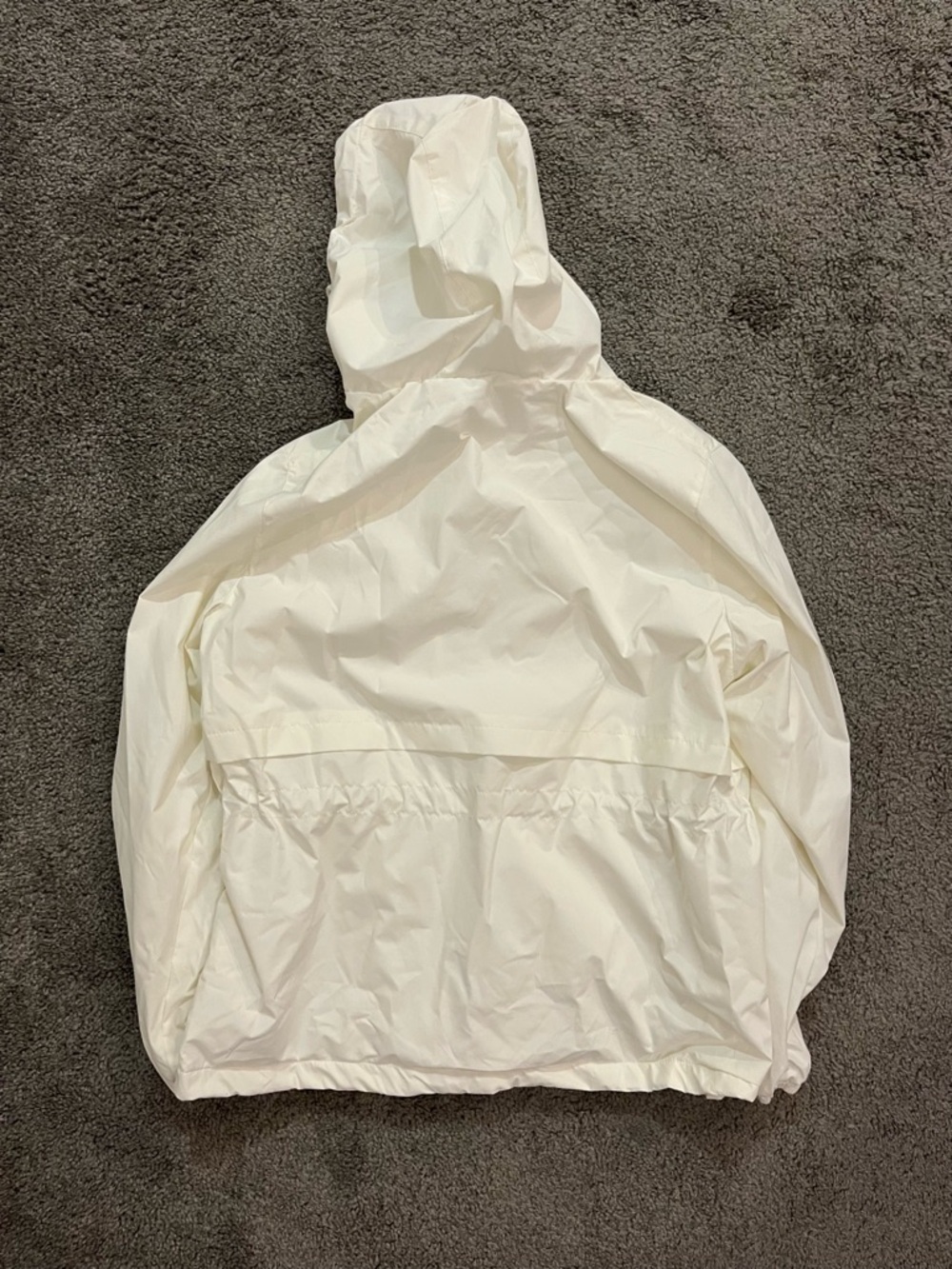 New Balance Cream White Hooded Windbreaker Jacket - Picture 6 of 6